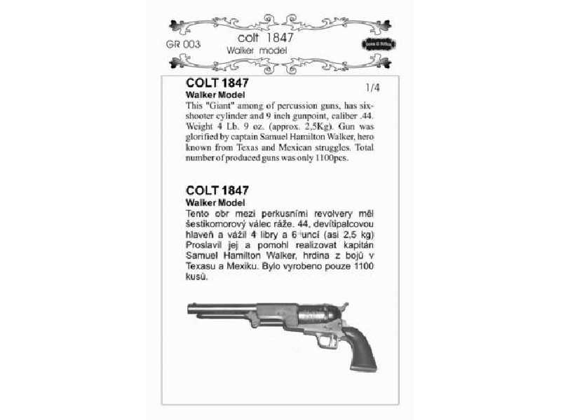 COLT 1847 Walker model - zdjęcie 1 COLT 1847 Walker model - zdjęcie 1