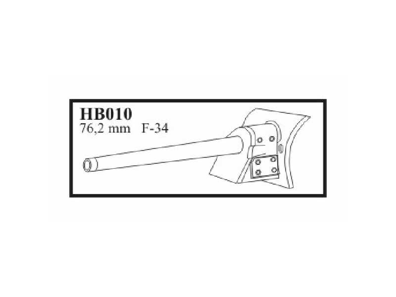 76,2 mm F - 34 with late mantlet zavod STZ Gun for T - 34 / 76 m - zdjęcie 1 76,2 mm F - 34 with late mantlet zavod STZ Gun for T - 34 / 76 m - zdjęcie 1