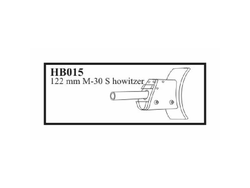 122mm M-30 S with mantlet Gun for SU-122 mod. 1942 - zdjęcie 1