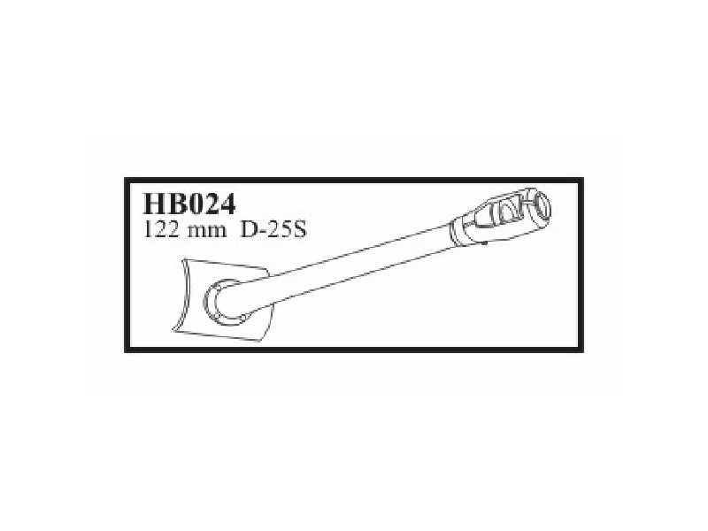 122 mm D - 25 S with mantlet & muzzle. Gun for ISU - 122 S - zdjęcie 1