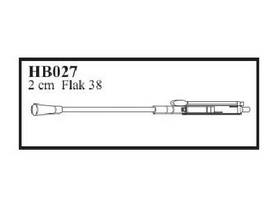 2cm Flak 38 with gun. Gun for Flak 38 - zdjęcie 1