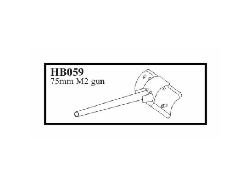 75 mm M 2 gun, gun with mantlet.Gun for M4 Sherman - zdjęcie 1