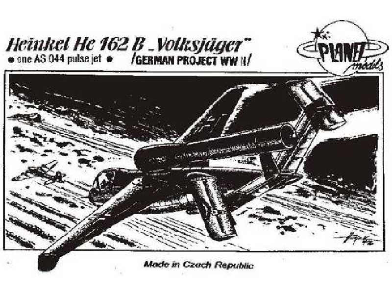 Heinkel He 162B Volksjager (one As 044 pulse jet) - zdjęcie 1 Heinkel He 162B Volksjager (one As 044 pulse jet) - zdjęcie 1