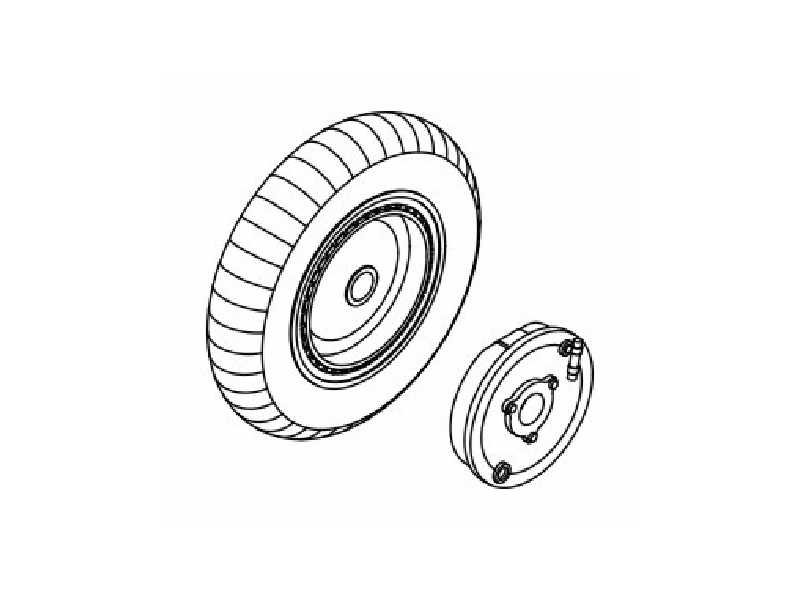 Bf 109E wheels for 1/32 Hasegawa/ Eduard kit - zdjęcie 1 Bf 109E wheels for 1/32 Hasegawa/ Eduard kit - zdjęcie 1