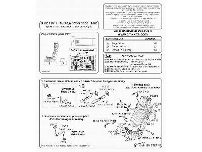 F-16C Ejection seat (ACES II)  for Tamiya / Academy kit - zdjęcie 2