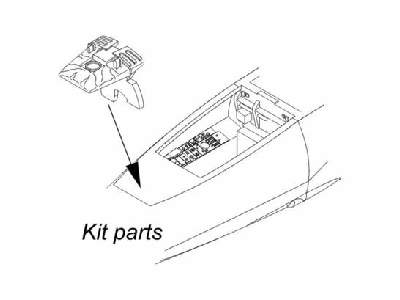 F-104G Instrument panel 1/32 for Hasegawa kit - zdjęcie 1