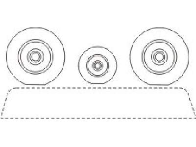 MiG-15 - Wheels for Tamiya/Trumpeter kit (master by Hi-Kit) - zdjęcie 1