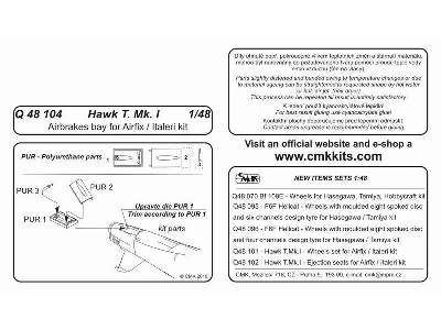 Hawk T.Mk.I - Airbrakes for Airfix / Italeri - zdjęcie 2