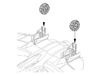 Heinkel He 111H wheels - zdjęcie 1