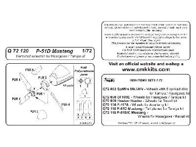 P-51D Mustang  Corrected propeller 1/72 for Acedemy, Hasegawa, T - zdjęcie 2