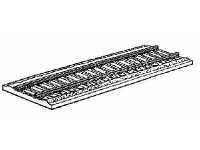 Rails for kits 1/35th scale with railway embankmen - zdjęcie 1
