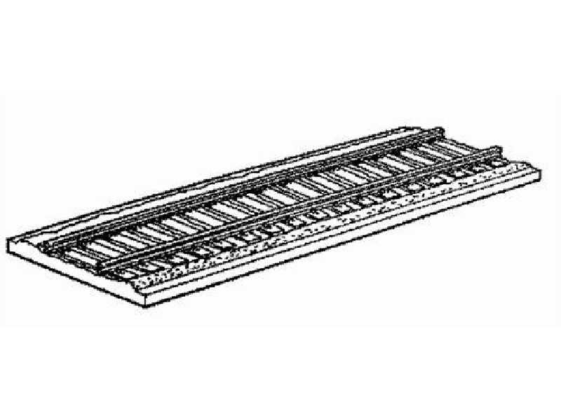 Rails for kits 1/35th scale with railway embankmen - zdjęcie 1