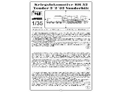 BR 52 Kriegslokomotive + 2 2 32 Vanderbilt - zdjęcie 2