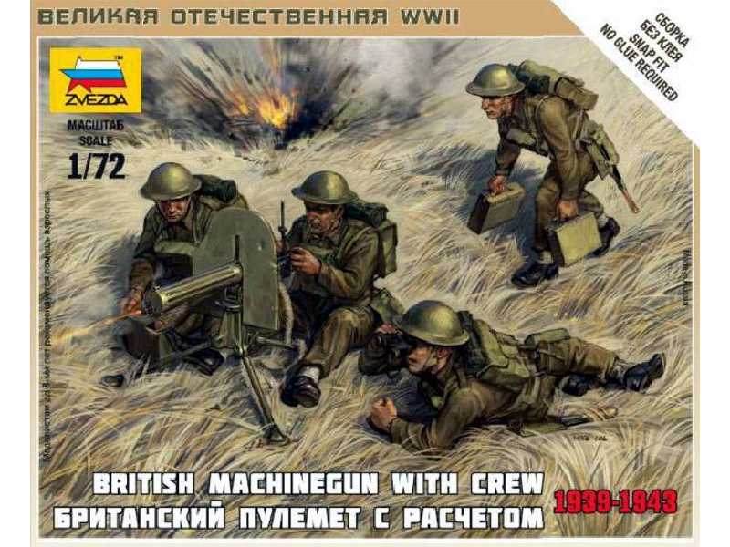 Brytyjski karabin maszynowy z obsługą - 1939-1943 - zdjęcie 1 Brytyjski karabin maszynowy z obsługą - 1939-1943 - zdjęcie 1