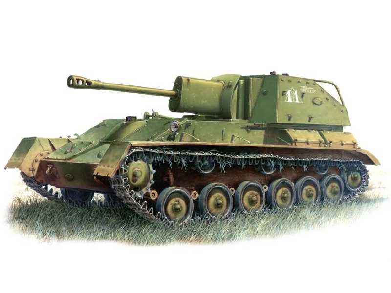 SU-76M sowieckie działo samobieżne z załogą - zdjęcie 1