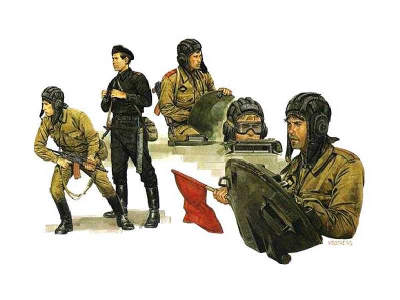 Figurki Soviet Tank Crew - zdjęcie 1 Figurki Soviet Tank Crew - zdjęcie 1