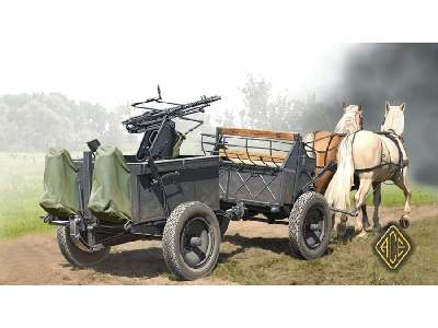 If. 5 horse drawn wagon (Type 36) with Zwillingslafette 36 - zdjęcie 1
