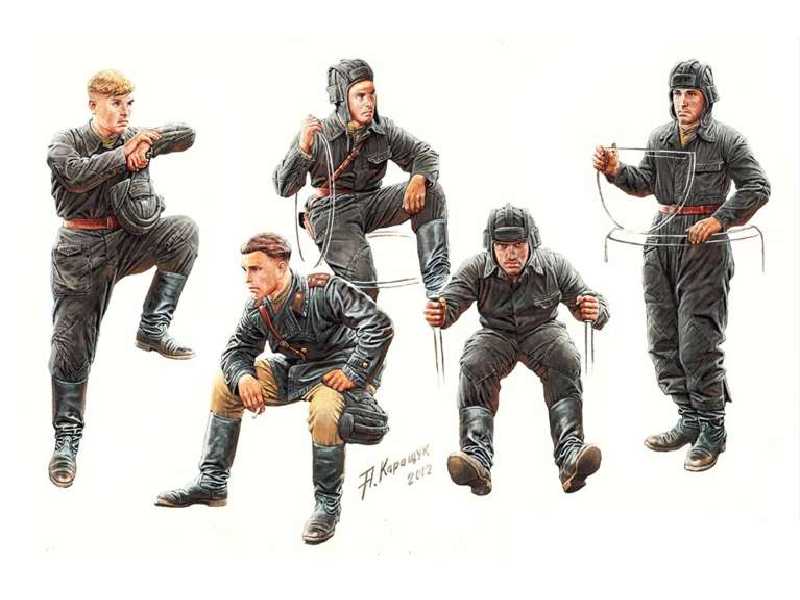 Radzieccy czołgiści - 1943-1945 - zdjęcie 1 Radzieccy czołgiści - 1943-1945 - zdjęcie 1
