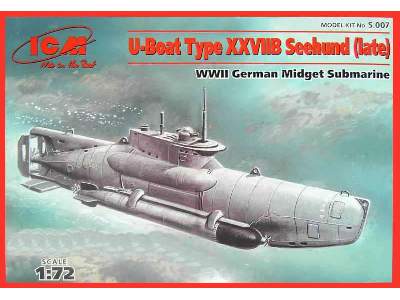 U-boat Seehund Type XXVIIB miniaturowa łódź podwodna późna - zdjęcie 1