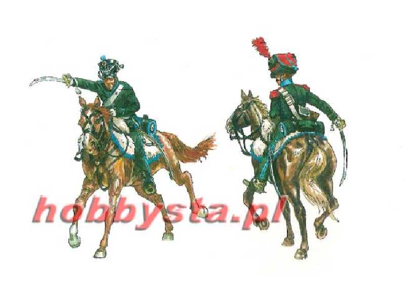 Figurki - French Light Cavalry - Napoleonic Wars - zdjęcie 1