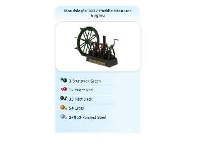 Silnik parowca kołowego Maudslay'a - 1827 - zdjęcie 3