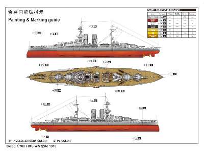 Pancernik HMS Warspite 1915 - zdjęcie 2