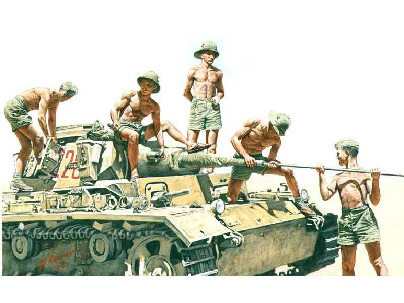 Niemieccy czołgiści Afrika Korps - zdjęcie 1 Niemieccy czołgiści Afrika Korps - zdjęcie 1
