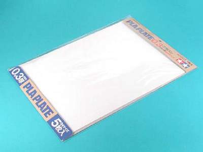 Płyta polistyrenowa biała gr. 0,3 mm - 250×353 mm - 5 arkuszy - zdjęcie 1