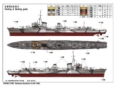 Zerstorer Z-30 1942 - niemiecki niszczyciel - zdjęcie 2