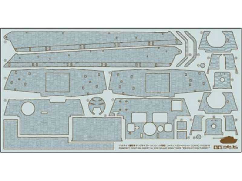 Zimmerit samoprzylepny do King Tiger Production Turret - zdjęcie 1 Zimmerit samoprzylepny do King Tiger Production Turret - zdjęcie 1