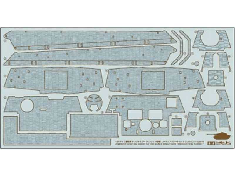 Zimmerit samoprzylepny do King Tiger Production Turret - zdjęcie 1