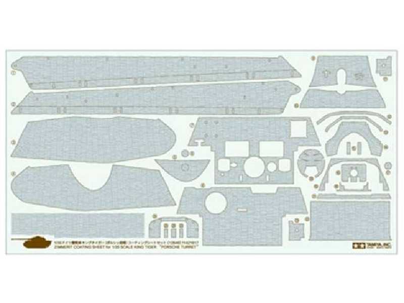 Zimmerit samoprzylepny do King Tiger Porsche Turret - zdjęcie 1 Zimmerit samoprzylepny do King Tiger Porsche Turret - zdjęcie 1