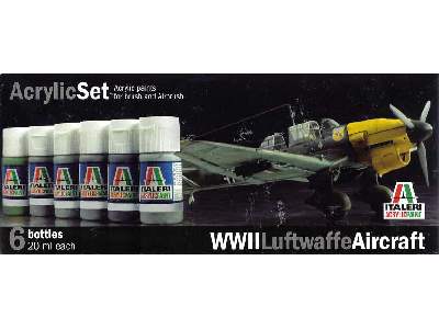 Samoloty Luftwaffe II W.Ś. - zestaw 6 farb akrylowych - zdjęcie 1