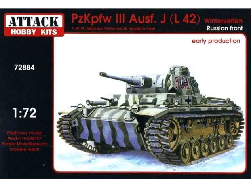 PzKpfw III Ausf. J(L 42) Winterketten - front rosyjski - wczesny - zdjęcie 1 PzKpfw III Ausf. J(L 42) Winterketten - front rosyjski - wczesny - zdjęcie 1