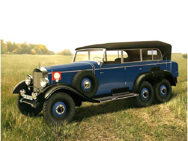 Typ G4 (W31) with open cover - WWII German Passenger Car - zdjęcie 1 Typ G4 (W31) with open cover - WWII German Passenger Car - zdjęcie 1