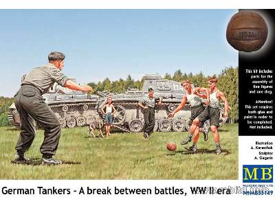 German Tankers - A break between battles, WW II era - zdjęcie 1