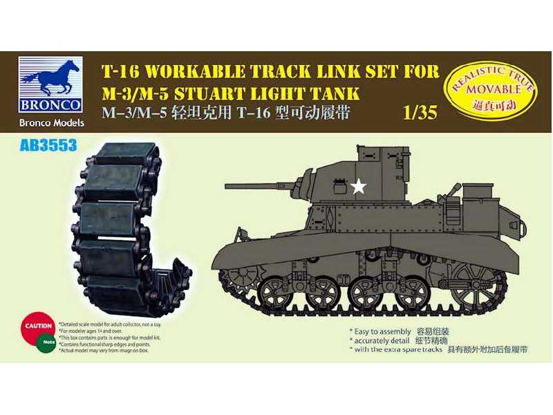 Gąsienice T-16 do czołgu M-3/M-5 Stuart - zdjęcie 1 Gąsienice T-16 do czołgu M-3/M-5 Stuart - zdjęcie 1