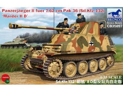 Panzerjaeger II fuer 7.62cm PaK 36, Sd.Kfz. 132, Marder II D - zdjęcie 1