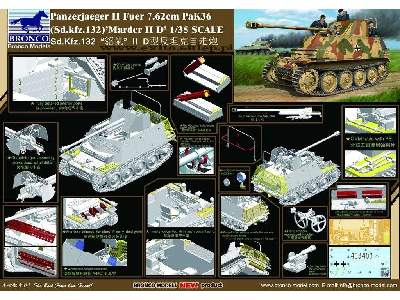 Panzerjaeger II fuer 7.62cm PaK 36, Sd.Kfz. 132, Marder II D - zdjęcie 2