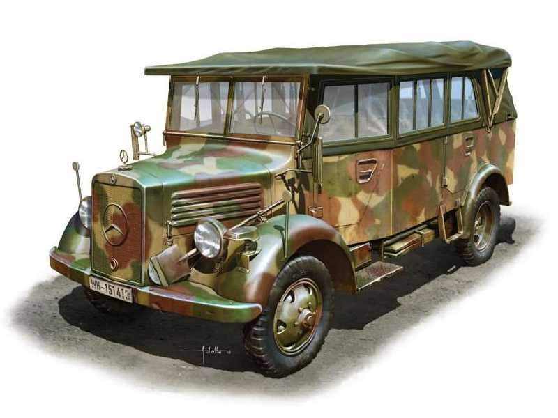 Mercedes-Benz L1500A (Kfz.70) niemiecki samochód - zdjęcie 1 Mercedes-Benz L1500A (Kfz.70) niemiecki samochód - zdjęcie 1
