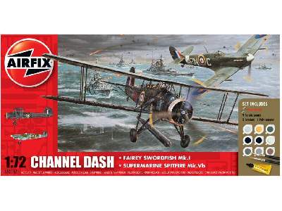 Channel Dash - zestaw podarunkowy - 2 samoloty - zdjęcie 1