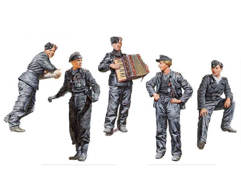 Niemieccy czołgiści - Normandia 1944 - zdjęcie 1 Niemieccy czołgiści - Normandia 1944 - zdjęcie 1
