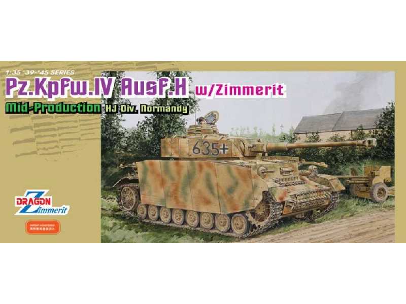 Pz.Kpfw.IV Ausf.H w/Zimmerit, Mid-Production, HJ Div. Normandia - zdjęcie 1 Pz.Kpfw.IV Ausf.H w/Zimmerit, Mid-Production, HJ Div. Normandia - zdjęcie 1