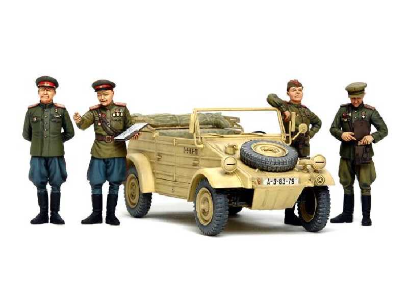 Radziecki kubelwagen z figurkami - zdjęcie 1 Radziecki kubelwagen z figurkami - zdjęcie 1