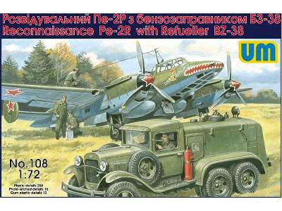 Samolot rozpoznawczy Pe-2R z cysterną BZ-38 - zdjęcie 1