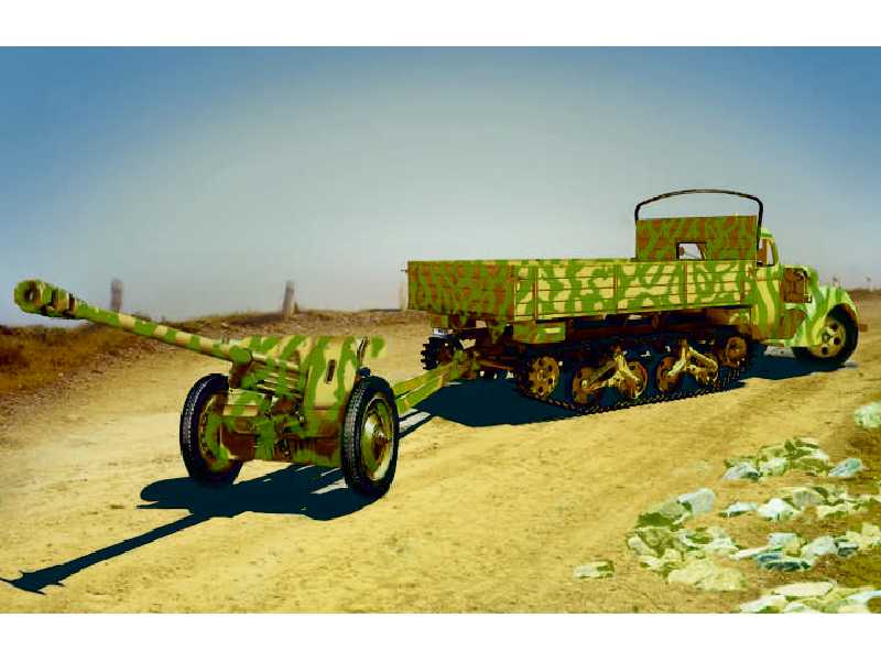 Ciężarówka V3000S/SS M Maultier z działem 7,62 cm Pak 36(r) - zdjęcie 1 Ciężarówka V3000S/SS M Maultier z działem 7,62 cm Pak 36(r) - zdjęcie 1