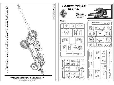 12,8cm Pak 44 (K 81/2) - niemieckie działo przeciwpancerne - zdjęcie 2