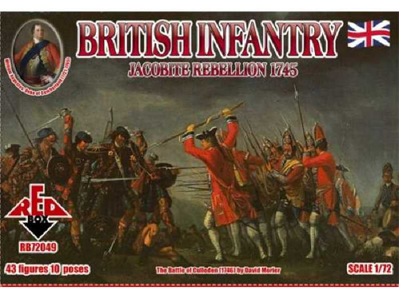 Brytyjska piechota - II powstanie jakobickie - 1745 - zdjęcie 1 Brytyjska piechota - II powstanie jakobickie - 1745 - zdjęcie 1