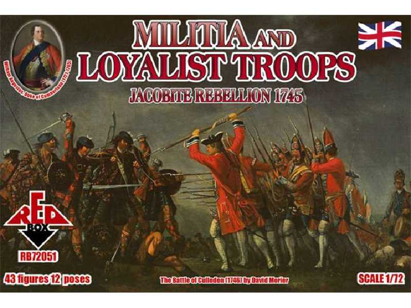 II powstanie jakobickie - milicja i oddziały lojalistów - 1745 - zdjęcie 1