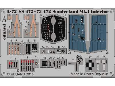 Sunderland Mk. I interior S. A. 1/72 - Italeri - zdjęcie 2